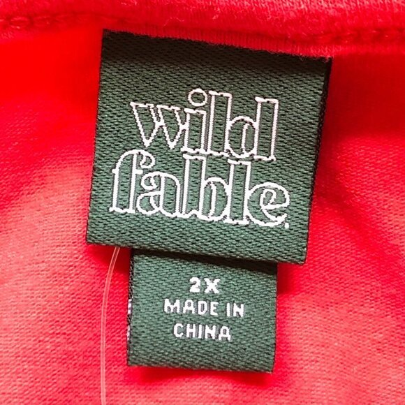 Wild Fable Stretch Tee Red with Ring Cutout at Cleavage  NEW - Picture 4 of 7